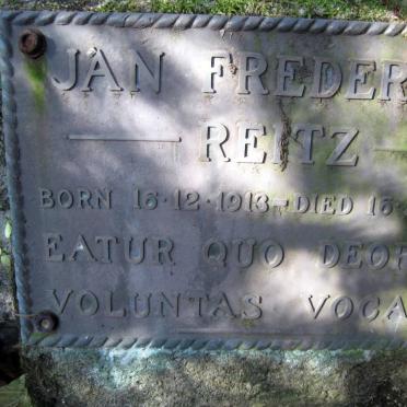 REITZ Jan Frederick 1913-1985