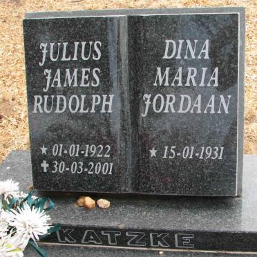 KATZE Julius James Rudolph 1922-2001 &amp; Dina Maria JORDAAN 1931-