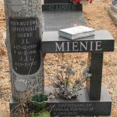 MIENIE J.L. 1936-1991 &amp; J.J.L. 1937-
