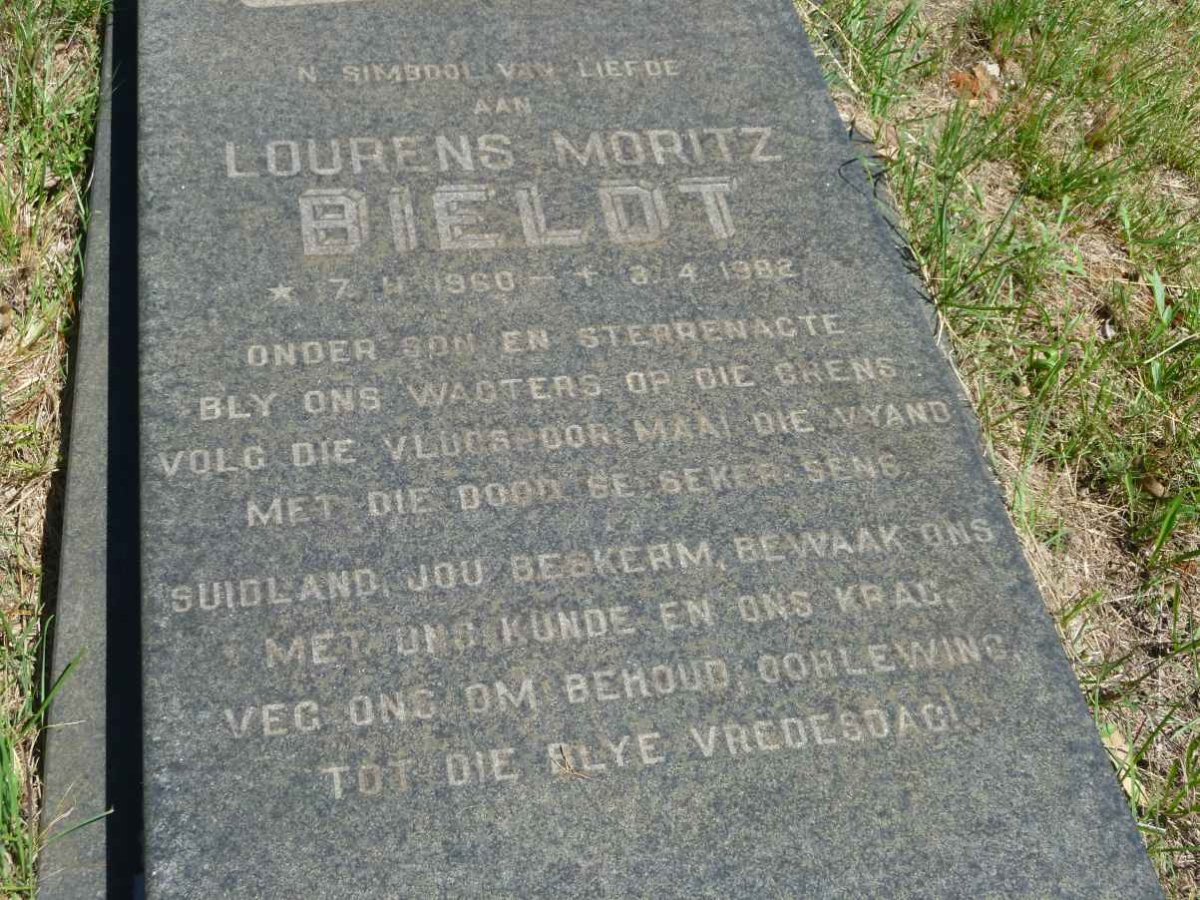 BIELDT Lourens Moritz 1960-1982