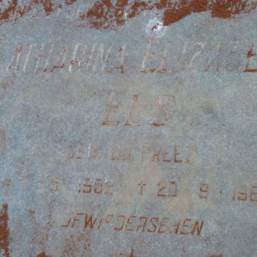 ELS Catharina Elizabeth nee DU PREEZ 1902-1983