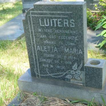 LUITERS Aletta Maria 1924-1979
