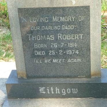 LITHGOW Thomas Robert 1914-1974 &amp; Audrey Elizabeth JENNINGS 1919-2002 