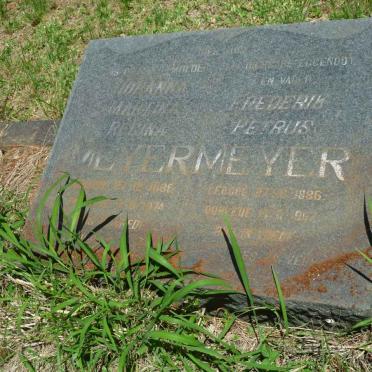 MEYER Frederik Petrus 1886-1967 &amp; Johanna Martina Regina 1896-1974 