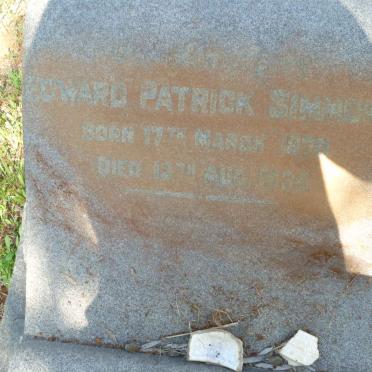 SIMMONS Edward Patrick 1878-1935