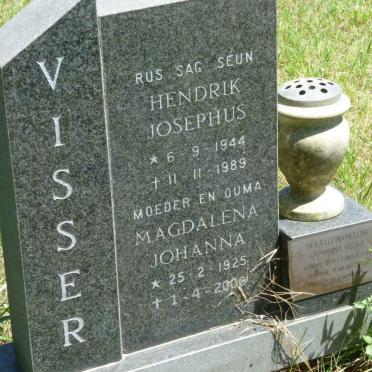 VISSER Magdalena Johanna 1925-2000 :: VISSER Hendrik Josephus 1944-1989