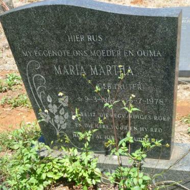 ? Maria Martha nee TRUTER 1914-1978