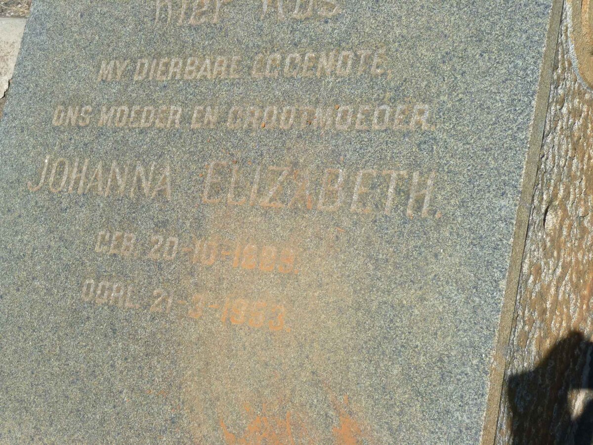 ? Johanna Elizabeth 1889-1953