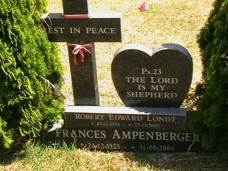 AMPENBERGER Frances 1925-2004 :: LONDT Robert Edward 1958-2006