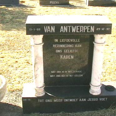 ANTWERPEN Karen, van 1968-1997