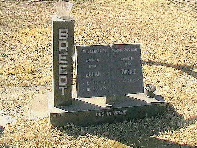 BREEDT Johan 19??-1995 &amp; Trienie 19??-