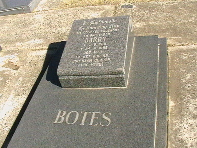 BOTES Barry 1931-1986