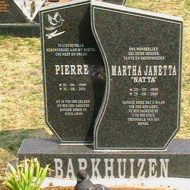 BARKHUIZEN Martha Janetta 1939-2010 :: BARKHUIZEN Pierre 1969-2011