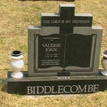 BIDDLECOMBE Valerie Joan 1941-2003