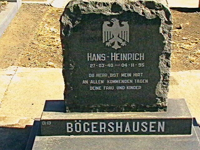 BÖGERSHAUSEN Hans-Heinrich 1940-1995