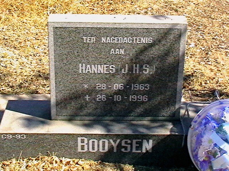 BOOYSEN J.H.S. 1963-1996