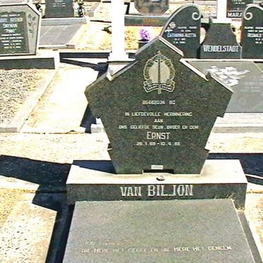 BILJON Ernst, van 1969-1988