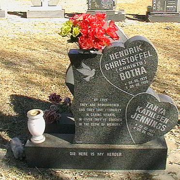 BOTHA Hendrik Christoffel 1975-1995 &amp; Tanya Kathleen JENNINGS 1977-1995