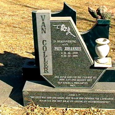 COLLER Paul Johannes, van 1959-1999