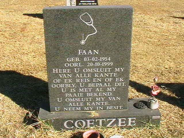 COETZEE Faan 1954-1999
