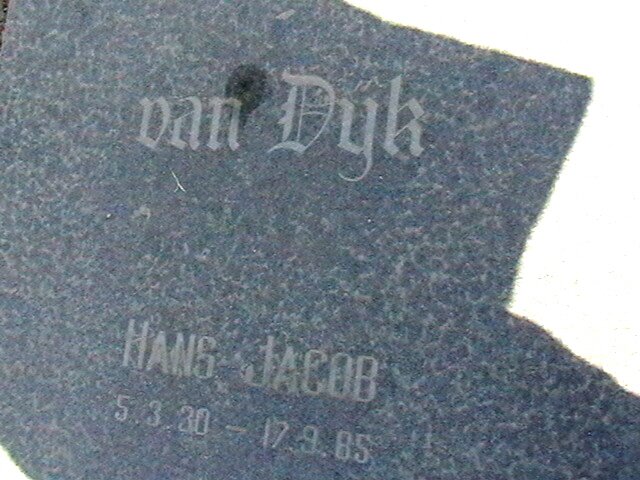 DYK Hans Jacob, van 1930-1985