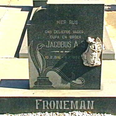 FRONEMAN Jacobus A.S. 1916-1992