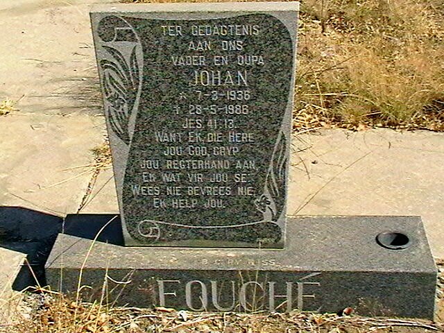 FOUCHÉ Johan 1936-1986