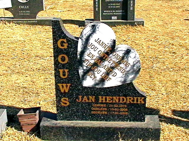 GOUWS Jan Hendrik 1978-2008