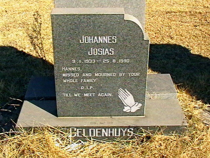 GELDENHUYS Johannes Josias 1933-1990