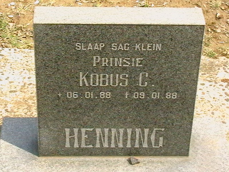 HENNING Kobus C. 1988-1988