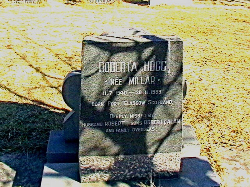 HOGG Roberta nee MILLAR 1940-1989