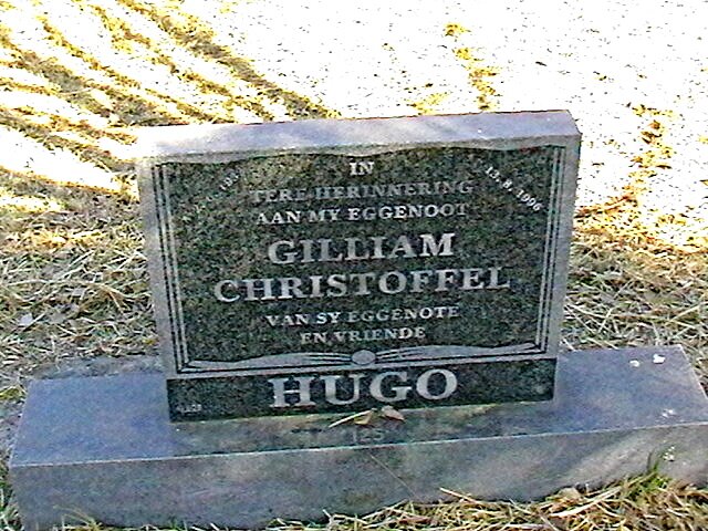 HUGO Gilliam Christoffel 1932-1996