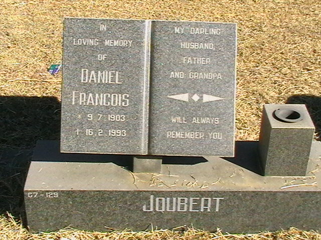 JOUBERT Daniel Francois 1903-1993