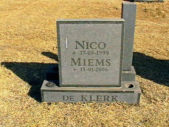 KLERK Nico, de -1999 &amp; Miems -2006