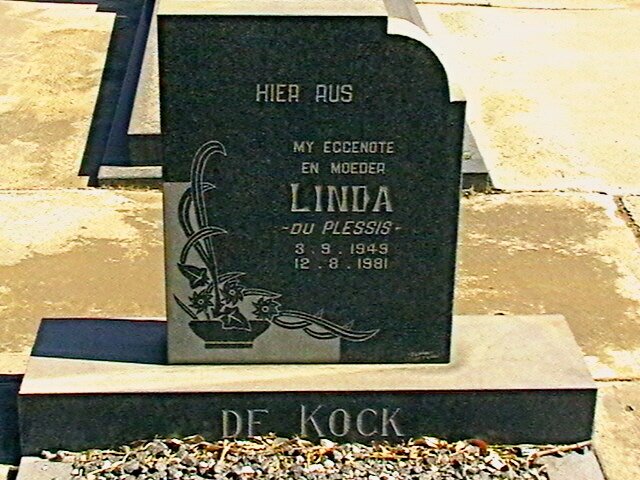 KOCK Linda nee DU PLESSIS, de 1949-1981