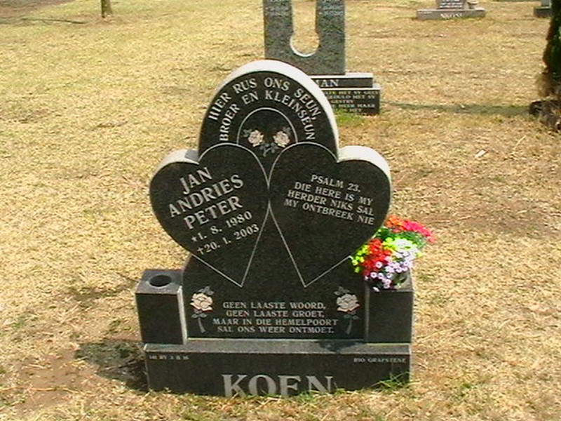 KOEN Jan Andries Peter 1980-2003