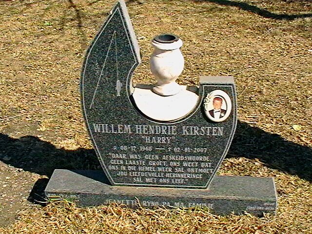 KIRSTEN Willem Hendrie 1968-2007