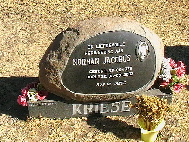 KRIESE Norman Jacobus 1976-2002