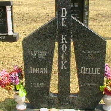 KOCK Johan, de 1944-2002 &amp; Nellie 1944-