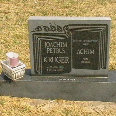 KRUGER Joachim Petrus 1925-2003