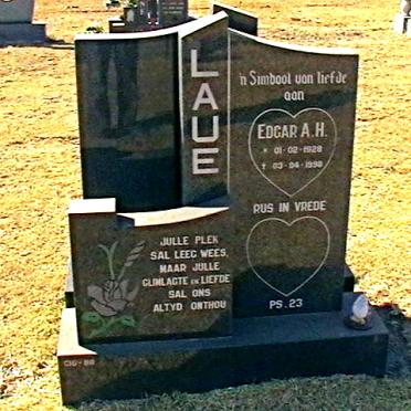 LAUE Edgar A.H. 1928-1998