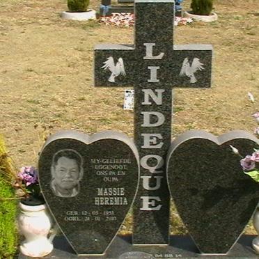 LINDEQUE Massie Heremia 1953-2010