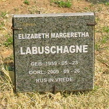 LABUSCHAGNE Elizabeth Margeretha 1959-2009