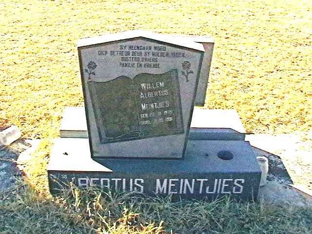 MEINTJIES Willem Albertus 1935-1991