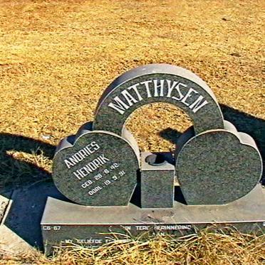 MATTHYSEN Andries Hendrik 1942-1991