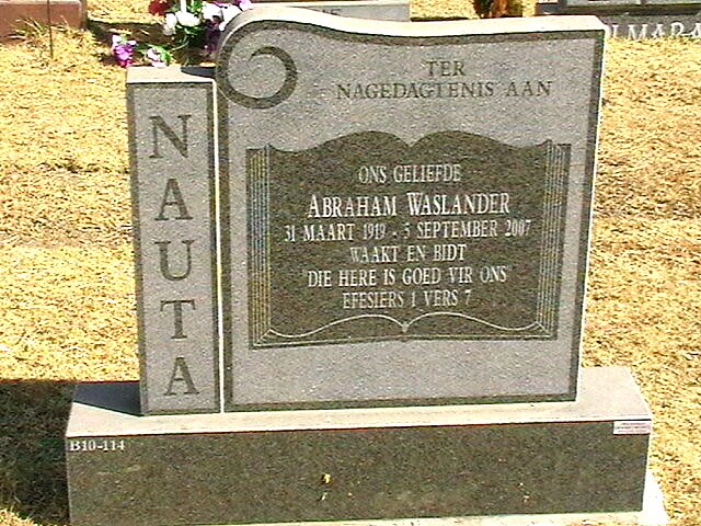 NAUTA Abraham Waslander 1919-2007