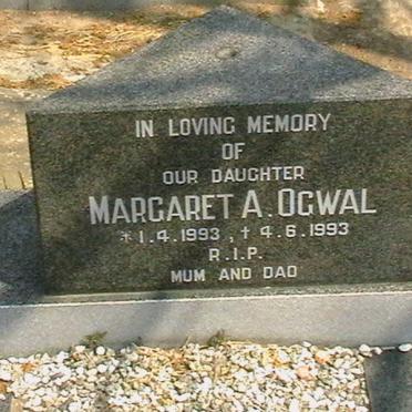 OGWAL Margaret A. 1993-1993