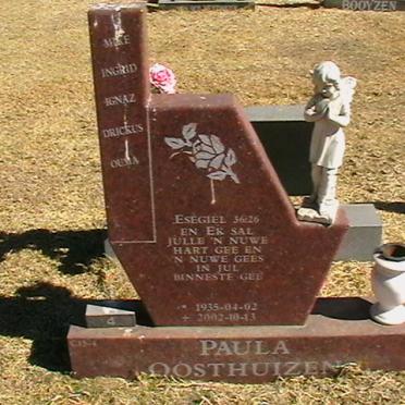 OOSTHUIZEN Paula 1935-2002