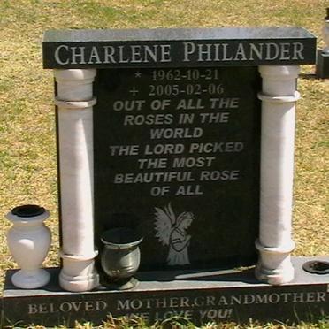 PHILANDER Charlene 1962-2005