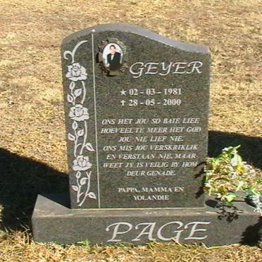 PAGE Geyer 1981-2000